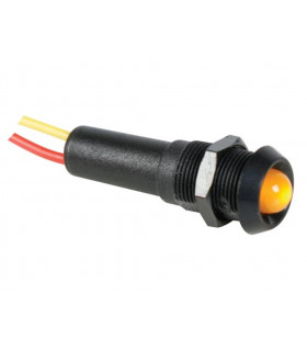 Voyants pour panneaux de controle lampes miniatures - VOYANT LED JAUNE 12V -