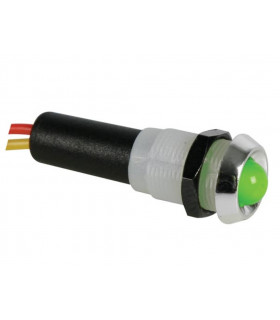 Voyants pour panneaux de controle lampes miniatures - VOYANT LED VERT 12V -