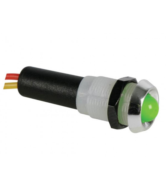 Voyants pour panneaux de controle lampes miniatures - VOYANT LED VERT 12V -