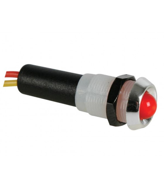 Voyants pour panneaux de controle lampes miniatures - VOYANT LED ROUGE 12V -