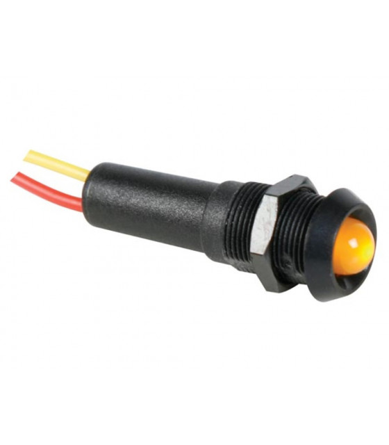 Voyants pour panneaux de controle lampes miniatures - VOYANT LED JAUNE 24V -