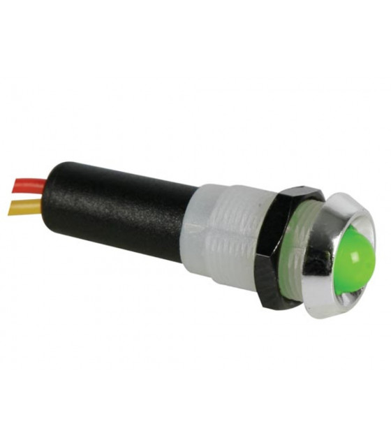 Voyants pour panneaux de controle lampes miniatures - VOYANT LED VERT 24V -