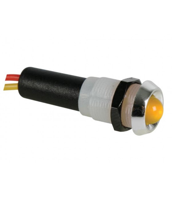 Voyants pour panneaux de controle lampes miniatures - VOYANT LED JAUNE 24V -