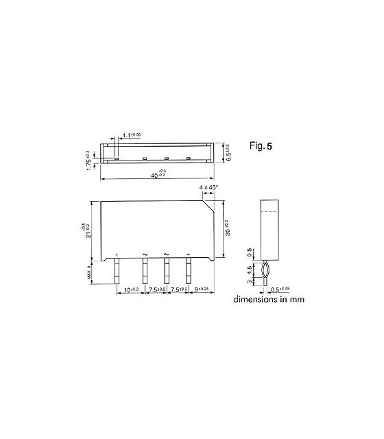 Semi-conducteurs - PONT DE REDRESSEMENT 250V-3.7A B250-C3700/2200…