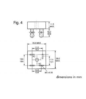 Semi-conducteurs - PONT DE REDRESSEMENT 800V-15A KBPC1508…