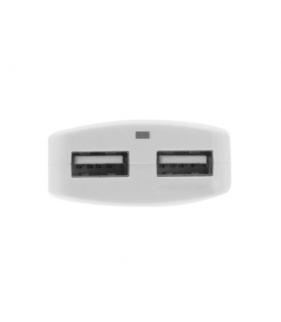 Chargeurs USB - Chargeur USB 2 x USB-A charge intelligente 2.1 A blanc…