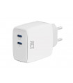 Chargeurs USB - Chargeur USB 2 x USB-C fonction Power Delivery 65W 3 25A blanc…