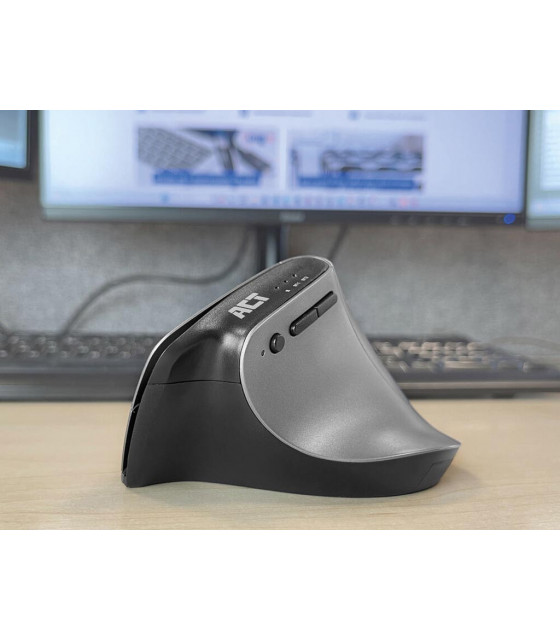 Accessoires informatiques - Souris ergonomique sans fil avec Bluetooth et USB-C