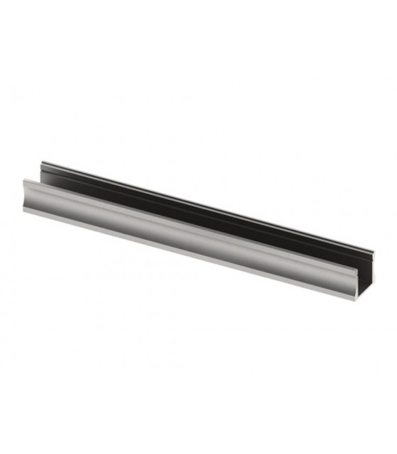 Profiles, supports accessoires - Slimline 15 mm anodise en argent profile led