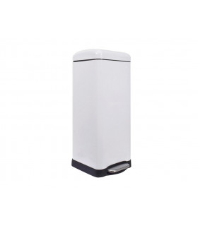 Poubelles - Poubelle urbaine - 30 l - Carree - Blanc mat…