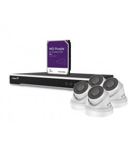 Enregistreurs applications video - KIT VIDEOSURVEILLANCE IP 4 MP - ENREGISTREUR