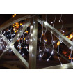 Rideaux lumineux - Cascade Light LED - 2 x 0 6 m - 72 lampes blanches - fil