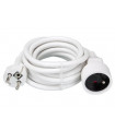 Cordons d'alimentation cables - RALLONGE - 3 m - BLANC - 3G1.