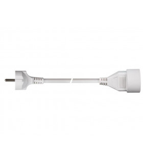 Cordons d'alimentation cables - RALLONGE - 3 m - BLANC - 3G1.