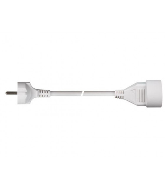 Cordons d'alimentation cables - RALLONGE - 3 m - BLANC - 3G1.