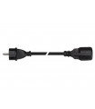 Cordons d'alimentation cables - RALLONGE EN CAOUTCHOUC - 25 m - NOIR - 3G1.