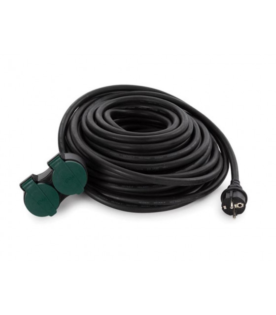 Cordons d'alimentation cables - RALLONGE ELECTRIQUE AVEC 2 PRISES - USAGE