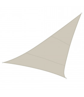 Voiles solaires - VOILE SOLAIRE - TRIANGLE - 5 x 5 x 5 m - COULEUR CREME…