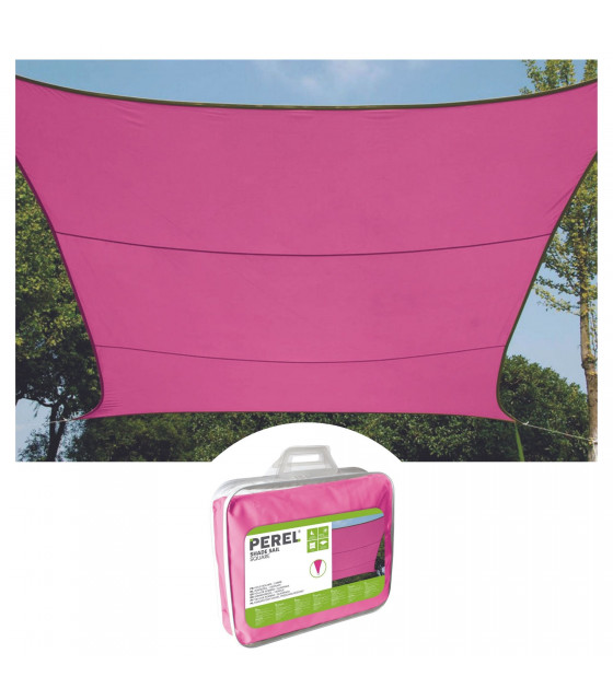 Voiles solaires - VOILE SOLAIRE - CARRE - 3.6 x 3.6 m - COULEUR FUCHSIA…