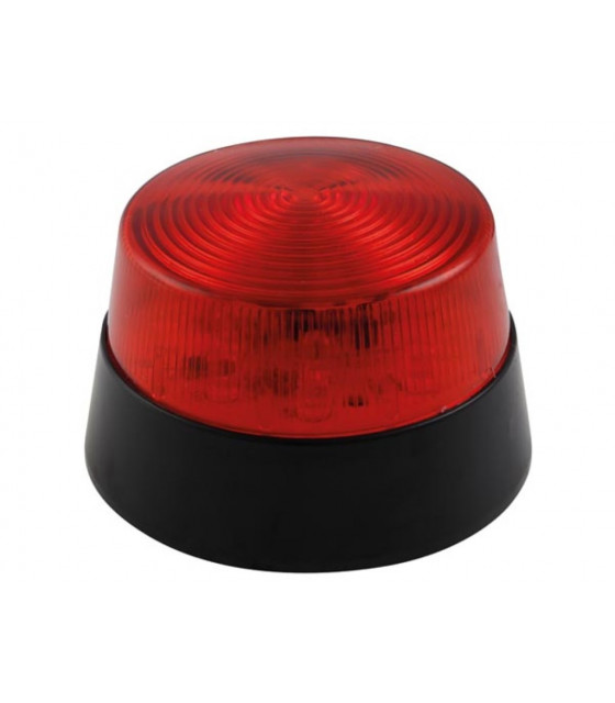 Alarmes factices, avertissement antivol - FLASH STROBOSCOPIQUE A LED - ROUGE -