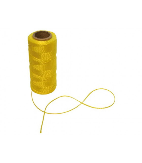 Outils de construction - CORDE DE MACON - O 1.2 mm - LONGUEUR 100 m - JAUNE…