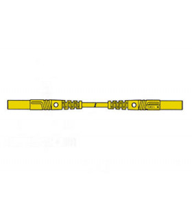 Cables de mesure - CORDON DE MESURE ISOLE 25cm et O 4mm - JAUNE MLB/GG-SH 25/1…