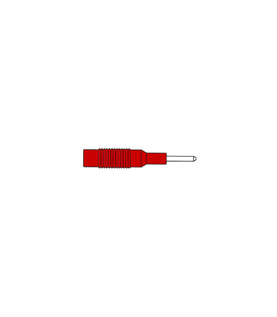 Connecteurs - ADAPTATEUR FICHE 2mm VERS 4mm - ROUGE MZS 2…