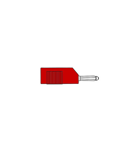 Connecteurs - FICHE MULTICONTACTS 4mm A TROU TRANSVERSAL ET REPRISE ARRIERE -