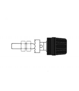 Connecteurs - DOUILLE 4mm - LONGUE TIGE - NOIR PK 10A…