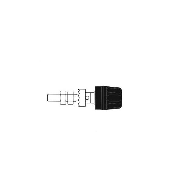 Connecteurs - DOUILLE 4mm - LONGUE TIGE - NOIR PK 10A…