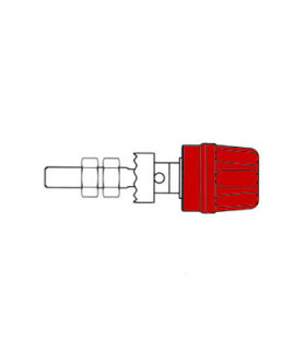 Connecteurs - DOUILLE 4mm - LONGUE TIGE - ROUGE PK 10A…