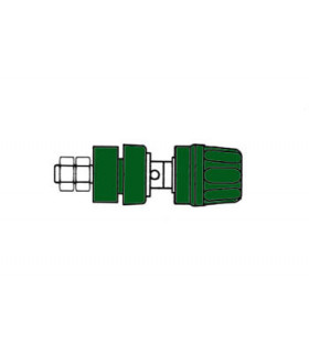 Connecteurs - DOUILLE 4mm AVEC BOUCHON IMPERDABLE- VERT PKI 10A…