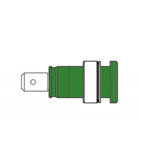 Connecteurs - DOUILLE DE SECURITE ISOLEE 4mm VERT SEB 2620-F6 3…