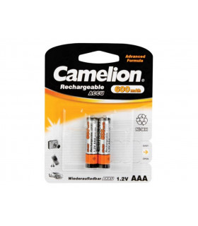 Piles domestiques rechargeables - NiMH AAA/LR3 1.2V-600mAh 2/carte…