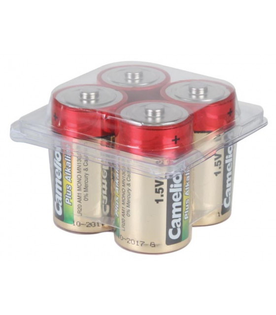 Piles domestiques non-rechargeables - ALCALINE C / LR14 1.5V-8450mAh 4pcs/boite…