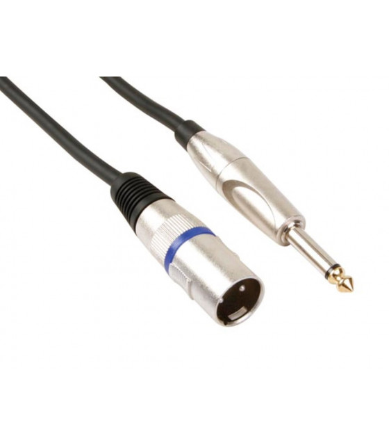 Cables - CABLE XLR - XLR MALE vers JACK 6.35 mm - MONO - 6 m…