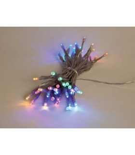 Guirlandes lumineuses - Showlight - 5 m - 40 LED - multicolore - cable