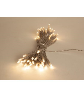 Guirlandes lumineuses - Showlight - 5 m - 40 LED - blanc chaud - cable