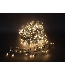 Guirlandes lumineuses - Spinlight LED - 18 m - 1530 LED - blanc chaud - cable