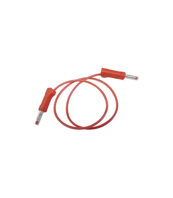 Cables de mesure - CORDON SILICONE AVEC FICHES BANANES / ROUGE 50cm…