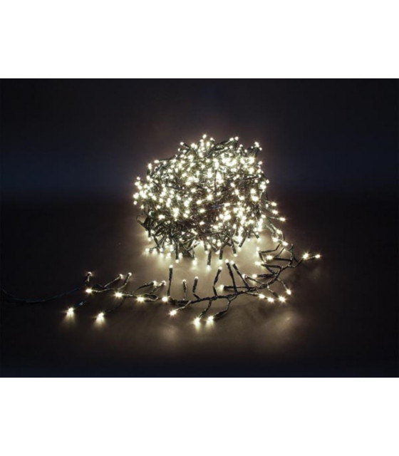 Guirlandes lumineuses - Twistlight LED - 12 m - 1020 lampes blanches - fil noir