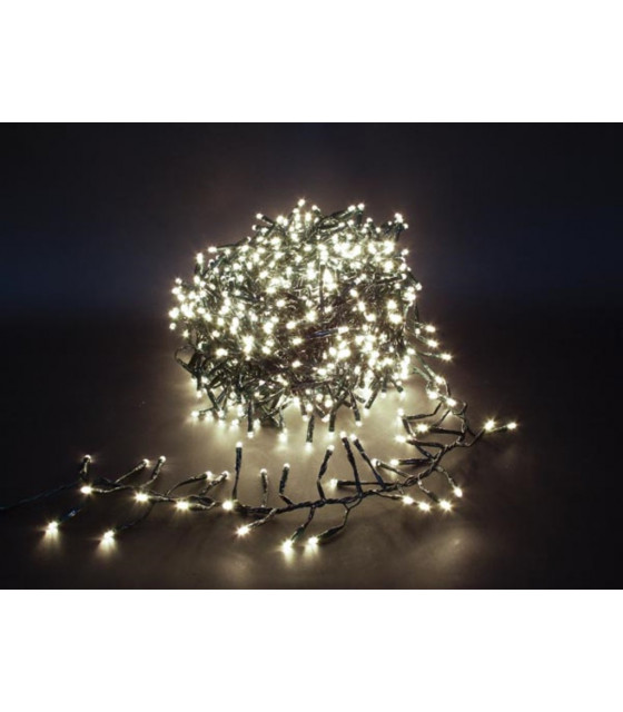 Guirlandes lumineuses - Twistlight LED - 18 m - 1530 lampes blanches - fil noir