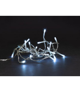 Guirlandes lumineuses - MEISSA LED - 2 m - 20 LED - blanc - cable transparent -