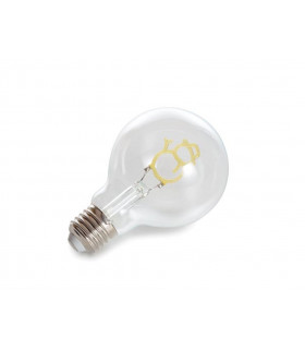 Decoration - Deco bulb - ampoule LED - filament dore en forme de bonhomme de