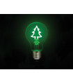 Decoration - Deco bulb - ampoule LED - filament vert en forme de sapin - E27…