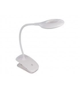 Pince de table - LAMPE DE BUREAU LED - RECHARGEABLE - INTENSITE VARIABLE - 20