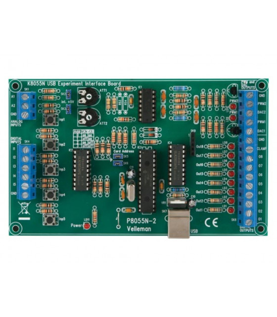 Interfaces PC programmateurs - CARTE INTERFACE USB D'EXPERIMENTATION…