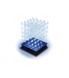 Effets lumineux - CUBE A LED 3D - 5 x 5 x 5 LED BLEUE…