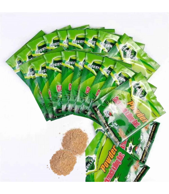 Prestatic powder anti cockroaches LOT OF 50 sachets GREEN LEAF