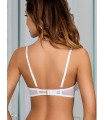 Lingerie Sexy - Soutien-gorge demi-bonnet blanc model 51593 Axami